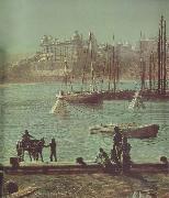 Atkinson Grimshaw Detail of Scarborough Bay Norge oil painting reproduction